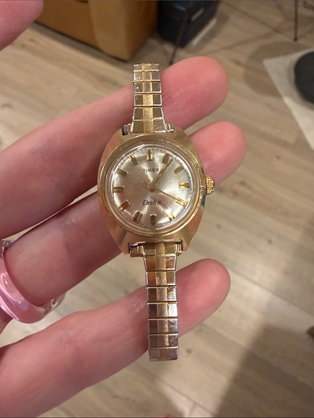 Timex Women’s Gold-tone Bracelet Electric Watch - bracelet only - 323 battery